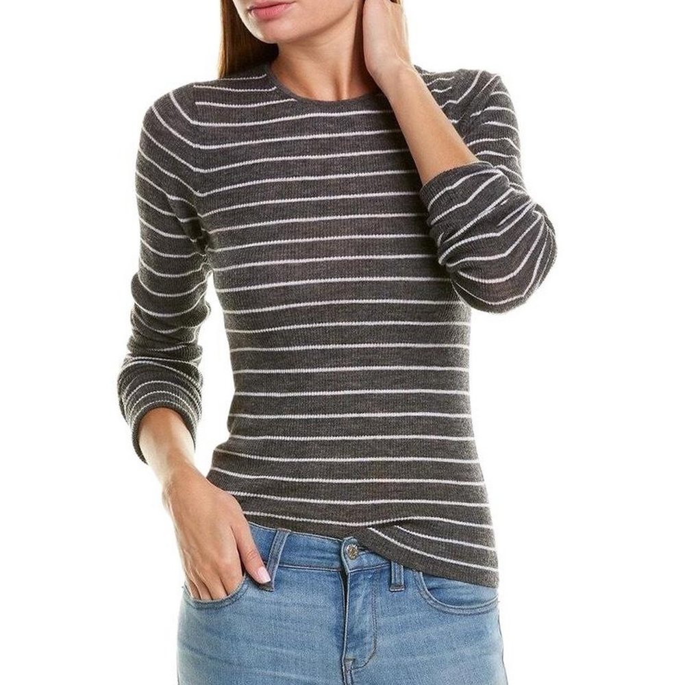 NWT Vince Stripe Wool Lightweight Sweater, Small